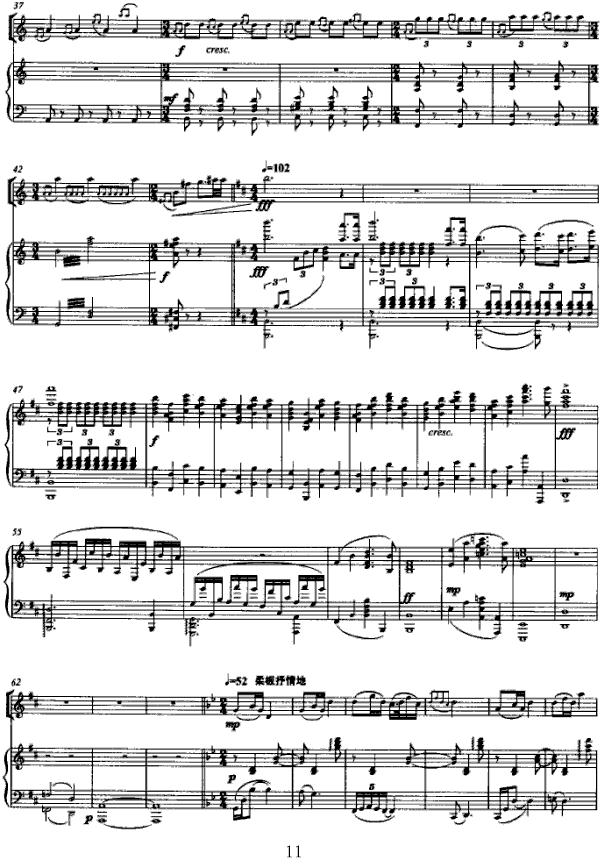 第三二胡协奏曲（五线谱版）二胡曲谱（图11）