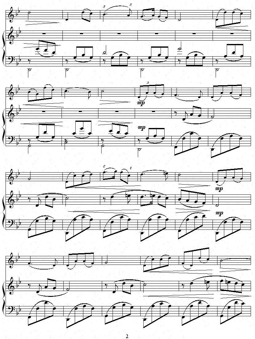 鹭江潮（钢琴伴奏谱）二胡曲谱（图2）