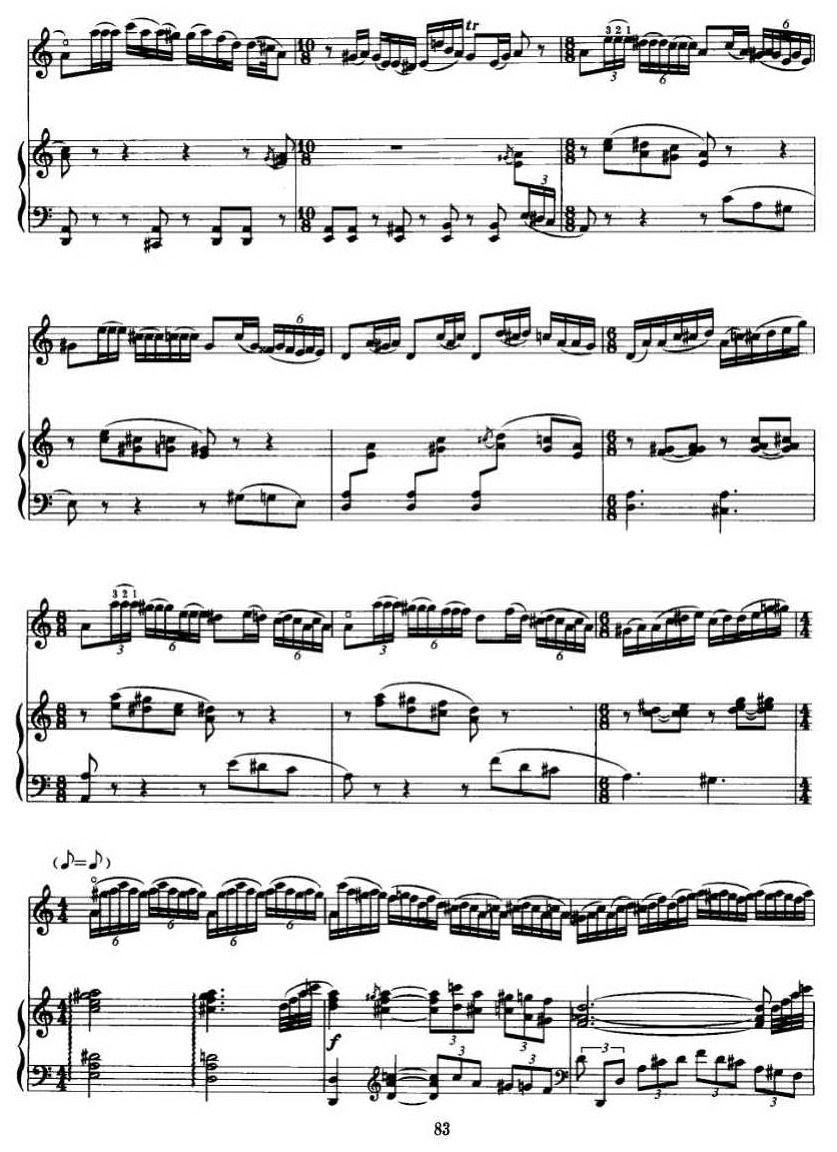 第二二胡狂想曲（二胡+钢琴伴奏）二胡曲谱（图4）