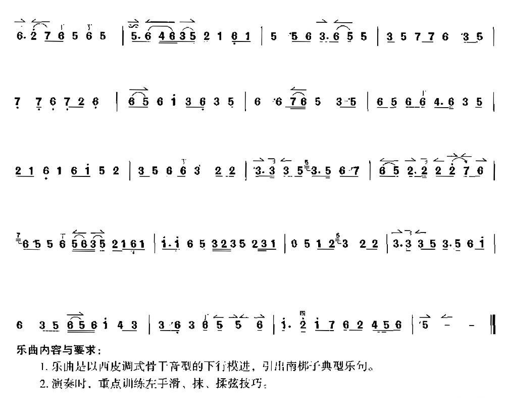 南梆子腔变奏（京胡）二胡曲谱（图2）