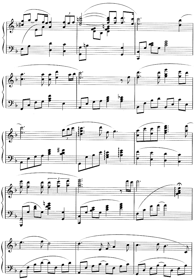 回忆(韩剧《冬日恋歌》插曲)钢琴曲谱（图2）