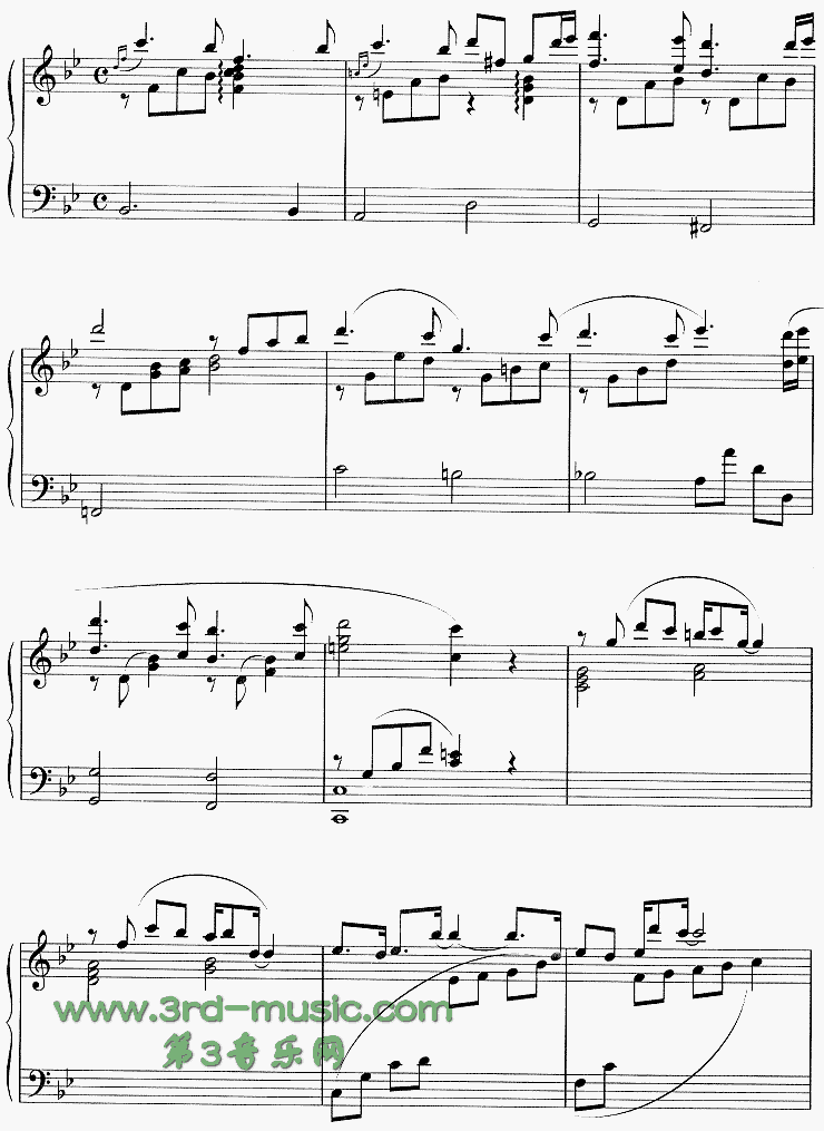 第一次(韩剧《冬日恋歌》插曲)[钢琴曲谱]钢琴曲谱（图3）