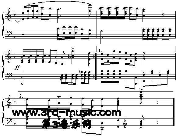 阿拉木汗(新疆民歌)[钢琴曲谱]钢琴曲谱（图2）
