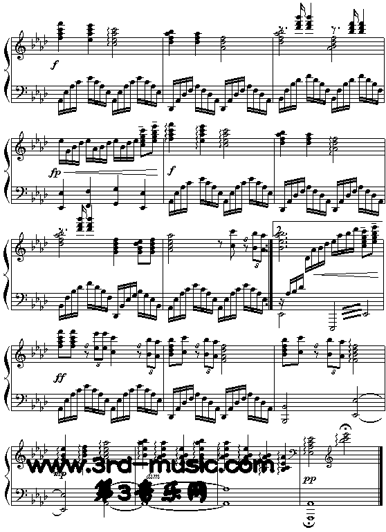 新鸳鸯蝴蝶梦(《包青天》主题曲)[钢琴曲谱]钢琴曲谱（图4）
