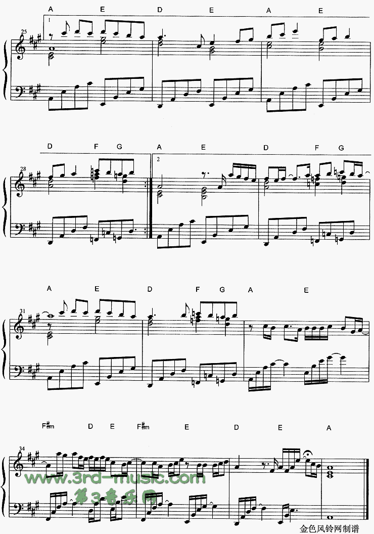 闪灵[钢琴曲谱]钢琴曲谱（图3）
