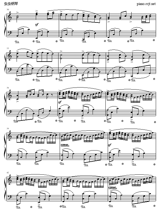 卡农钢琴曲谱（图3）