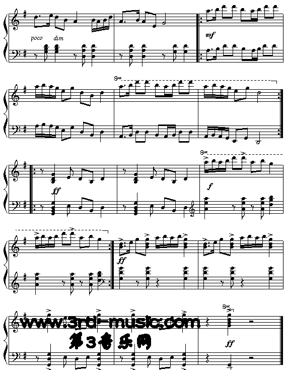 晚会[钢琴曲谱]钢琴曲谱（图3）