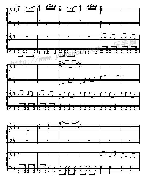周星驰主演的《功夫》钢琴曲谱（图28）
