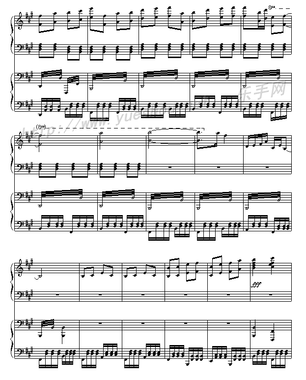周星驰主演的《功夫》钢琴曲谱（图20）