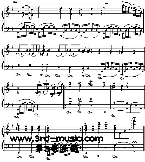 柔情蜜意[钢琴曲谱]钢琴曲谱（图2）