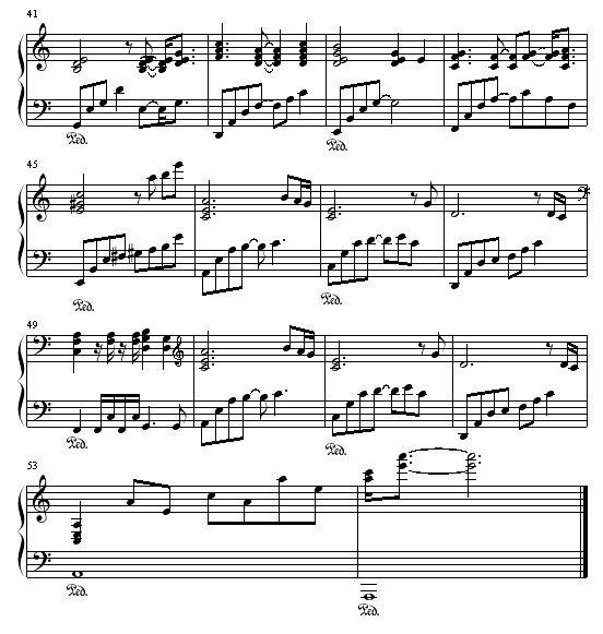 Hokages funeral by HOGSKING(火影忍者)钢琴曲谱（图3）