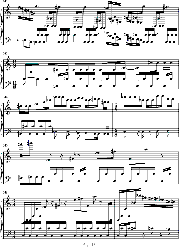 游戏---魂斗罗钢琴曲谱（图16）