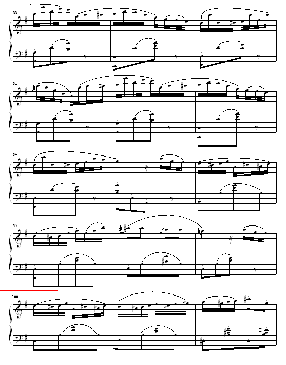 喷泉钢琴曲谱（图7）