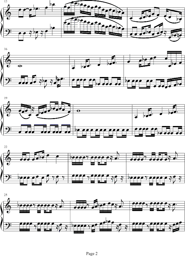 游戏---魂斗罗钢琴曲谱（图2）