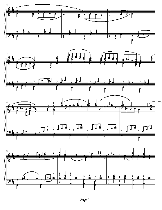 卡农钢琴曲谱（图4）