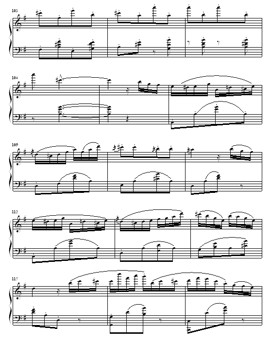 喷泉钢琴曲谱（图8）