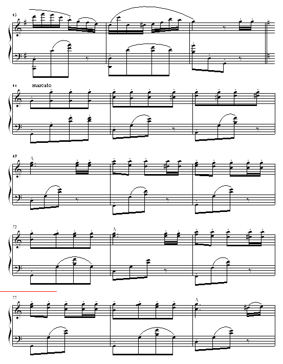 喷泉钢琴曲谱（图4）