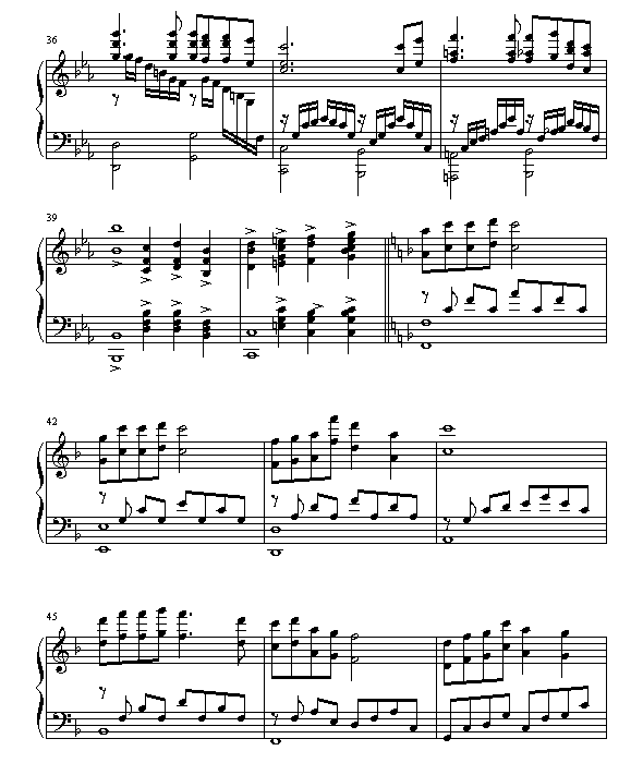 女人花钢琴曲谱（图4）