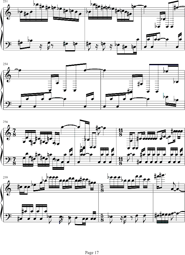游戏---魂斗罗钢琴曲谱（图17）