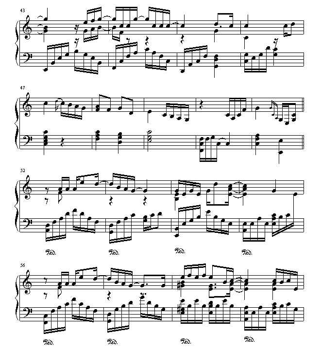 第一次（光良）钢琴曲谱（图4）