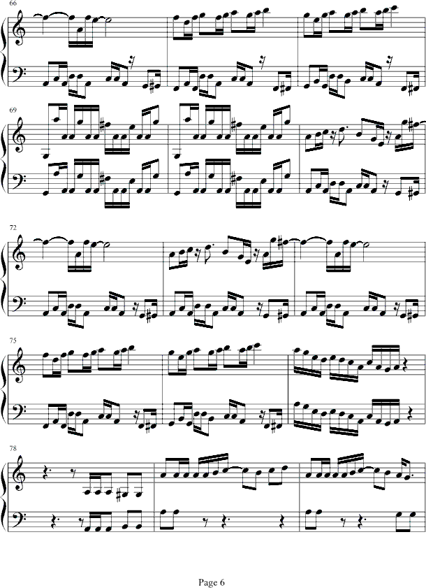 游戏---魂斗罗钢琴曲谱（图6）
