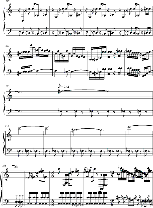 游戏---魂斗罗钢琴曲谱（图15）