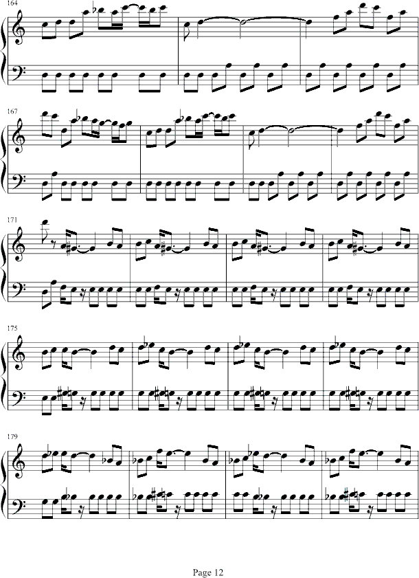 游戏---魂斗罗钢琴曲谱（图12）