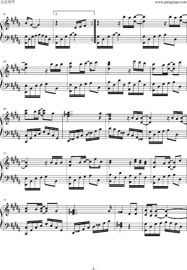 无法开口钢琴曲谱（图4）