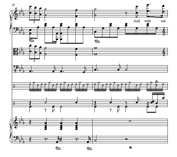 罗密欧与茱丽叶(完整版)钢琴曲谱（图9）