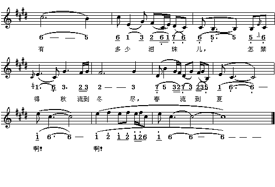 （清）曹雪芹：枉凝眉（王立平曲 简线对照）钢琴曲谱（图2）