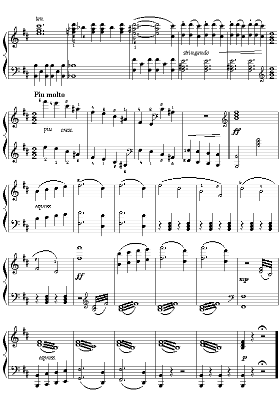 (俄)柴可夫斯基：《天鹅湖》选曲——场景钢琴曲谱（图3）