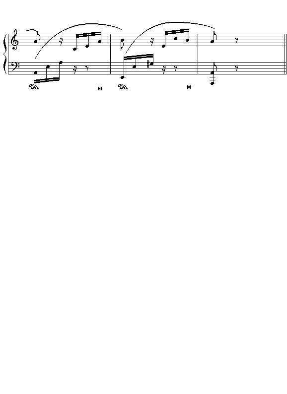 (德)贝多芬：献给爱丽丝（片断）钢琴曲谱（图4）