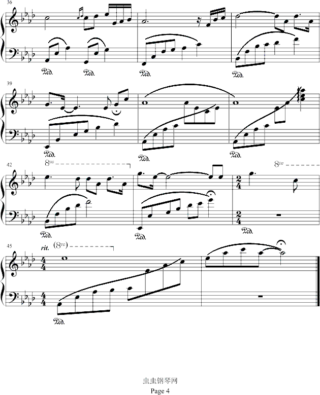 白日梦游钢琴曲谱（图4）