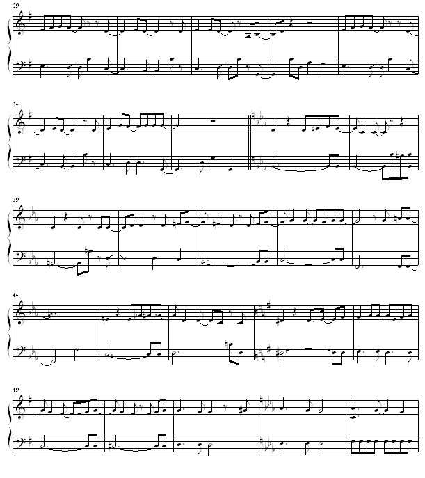 my will  犬夜叉插曲钢琴曲谱（图2）