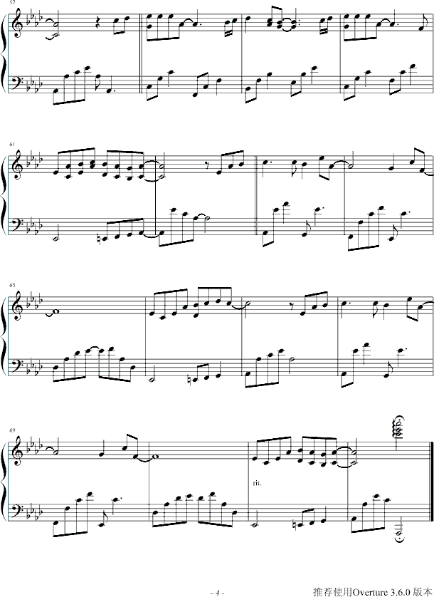 annie’s　wonderland钢琴曲谱（图4）
