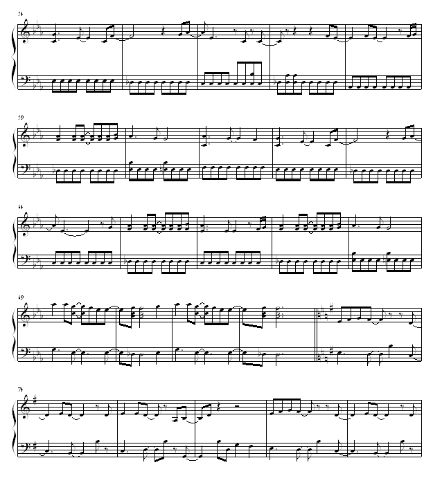 my will  犬夜叉插曲钢琴曲谱（图3）