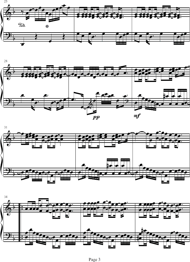 完美主义钢琴曲谱（图3）