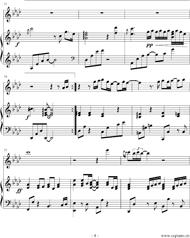 这该死的爱 插曲钢琴曲谱（图4）