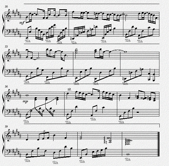 专属天使钢琴曲谱（图4）