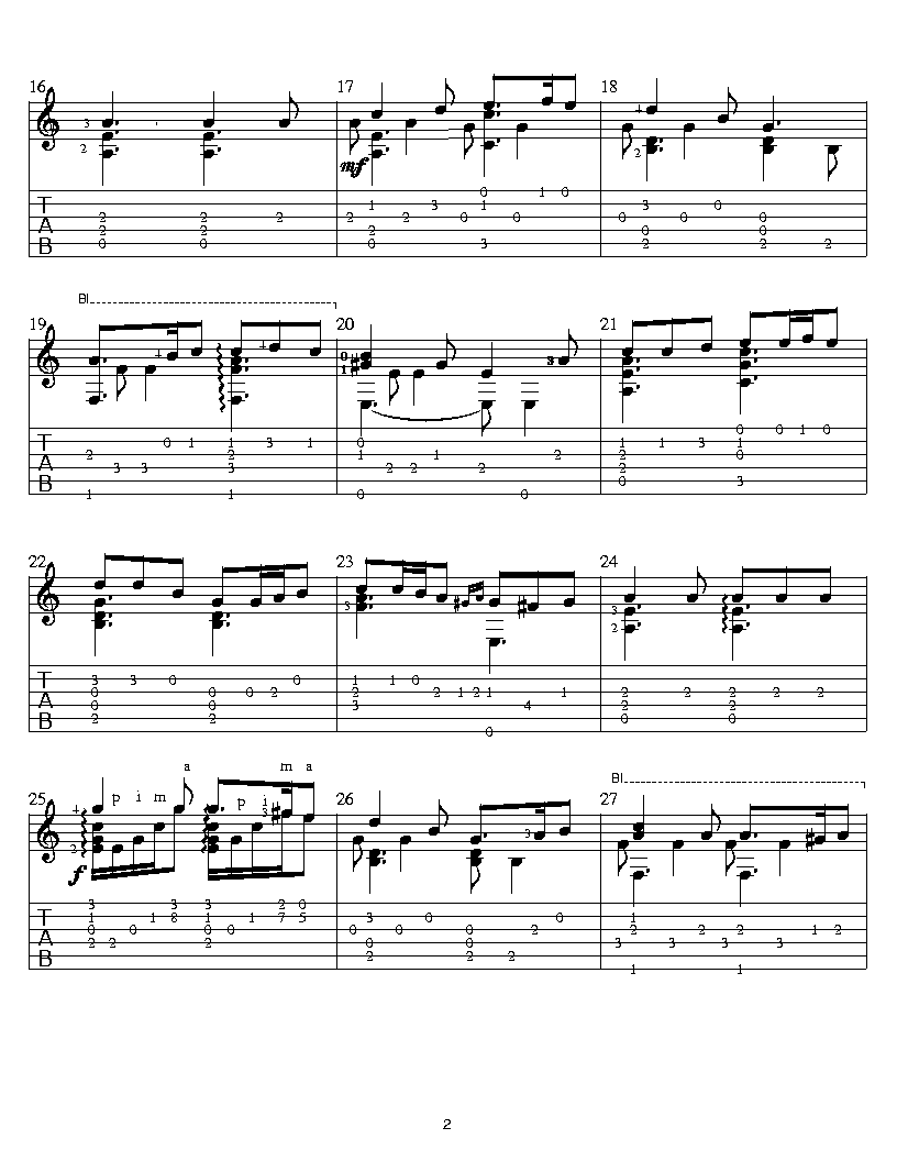 绿袖子钢琴曲谱（图2）