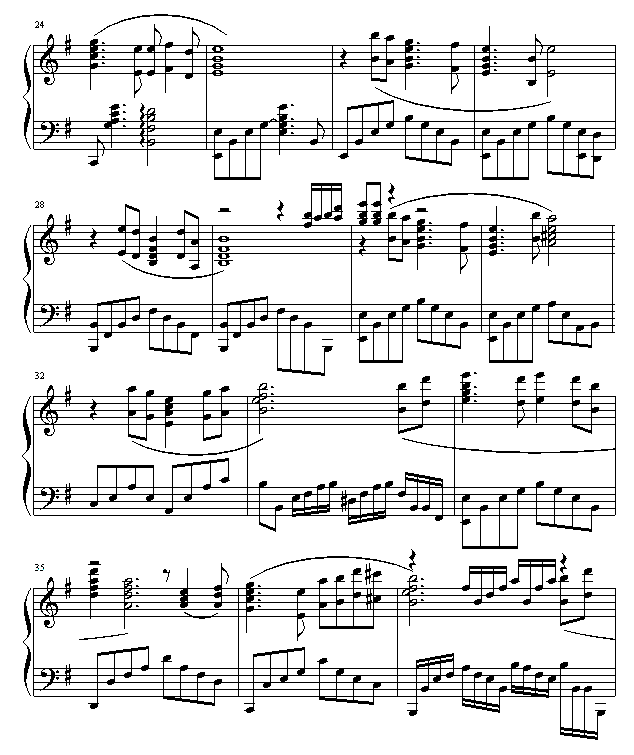 铁血丹心钢琴曲谱（图3）
