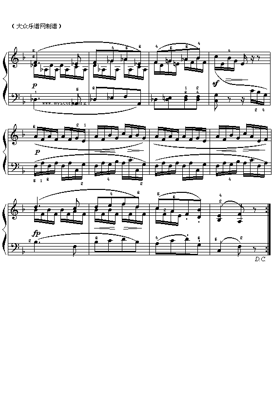 圣诞歌曲：圣诞老人钢琴曲谱（图3）