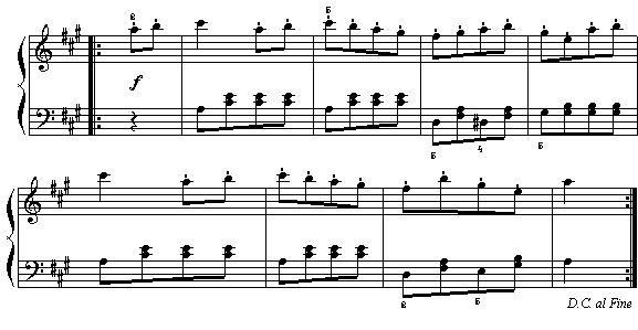 莫扎特：土耳其进行曲钢琴曲谱（图2）