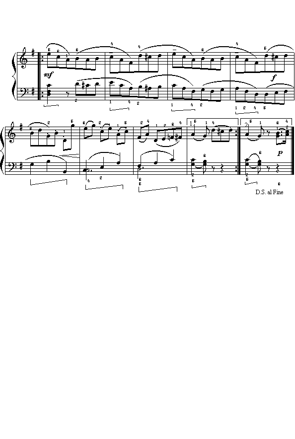 贝多芬：G大调小步舞曲钢琴曲谱（图2）