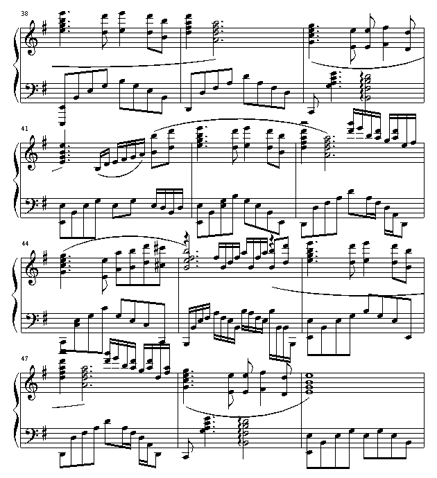 铁血丹心钢琴曲谱（图4）