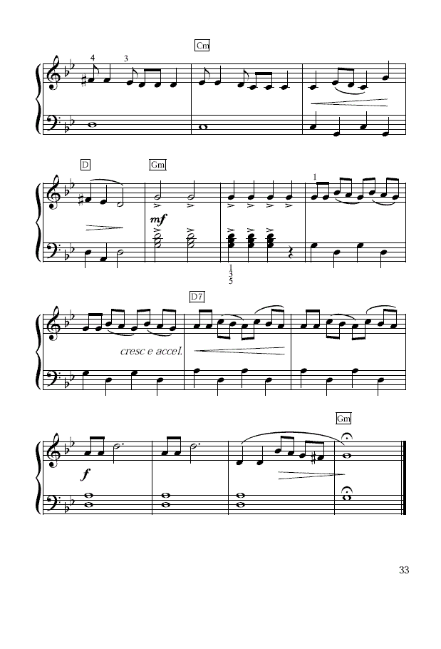 Hava nagila(简易钢琴谱)钢琴曲谱（图2）