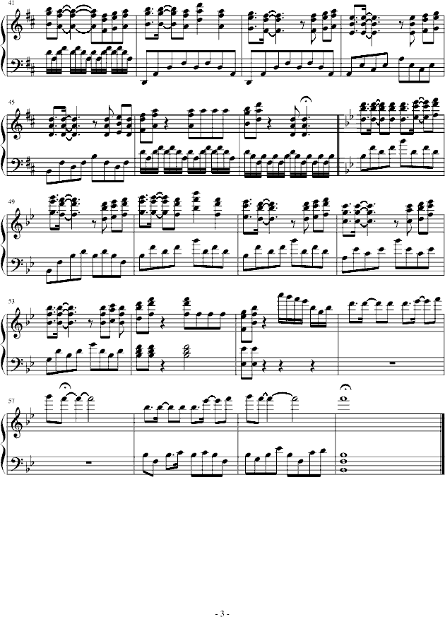 阿根廷别哭泣-璐版钢琴曲谱（图3）