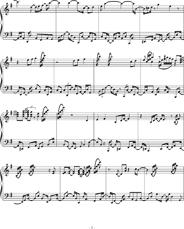 Autumn Leaves(爵士风格)钢琴曲谱（图3）