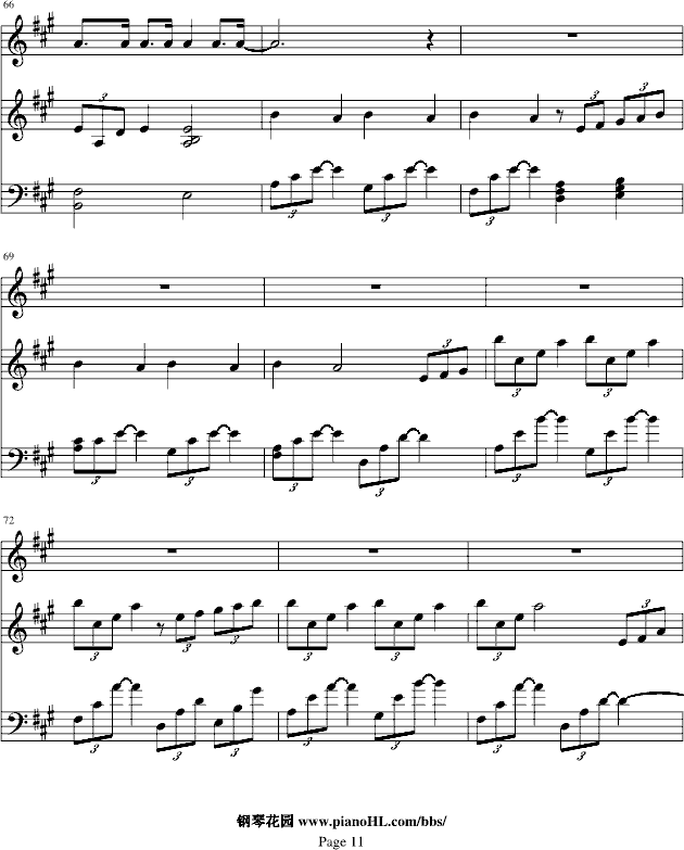 TADDY BEAR钢琴曲谱（图11）