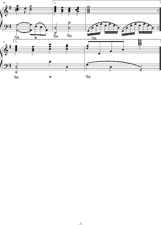 Love me tender钢琴曲谱（图3）